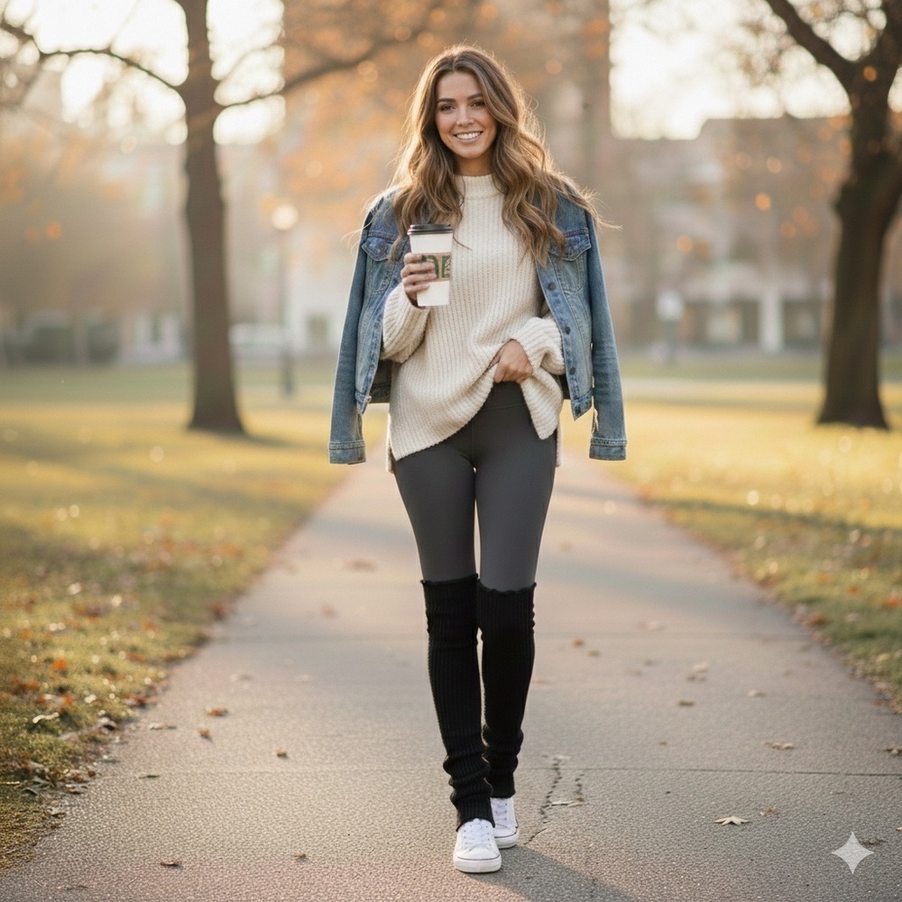 Women's Black Leg Warmers